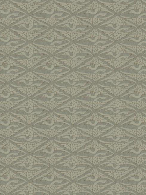 High Society Wallpaper In Metallic And Grey From The Deco Collection By Antonina Vella For York Wallcoverings