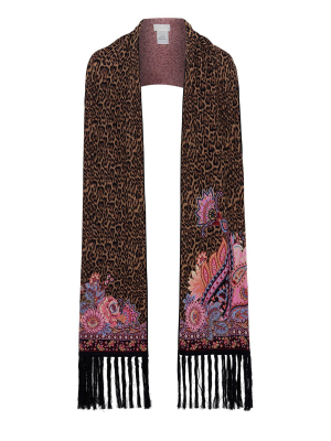 Jacquard Scarf With Fringing Mayfair Mary