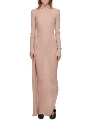 Draped Knit Dress (s52ct0643-s23735-beige)