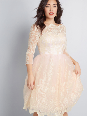 Gilded Grace Lace Dress