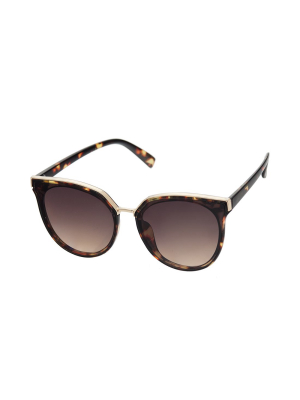 Gold Detail Cat-eye Tortoise