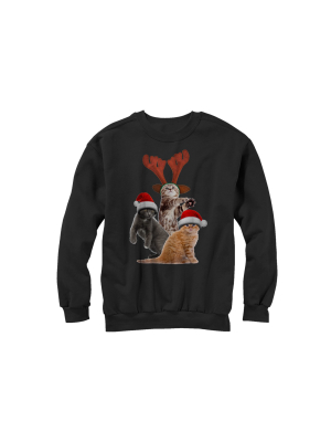 Women's Lost Gods Ugly Christmas Cats Sweatshirt