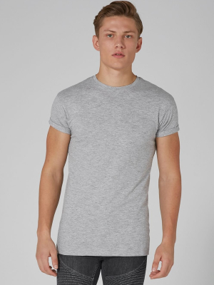 Gray Slub Muscle T-shirt