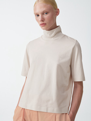 Boxy Mock Neck Top