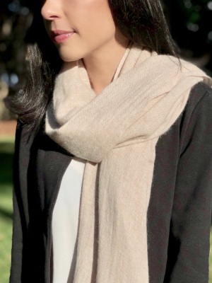 Blush Handloom Cashmere Scarf