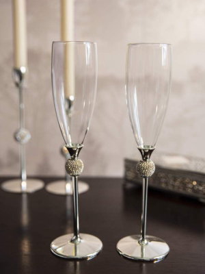 Wedding Toasting Flutes Set Of 2