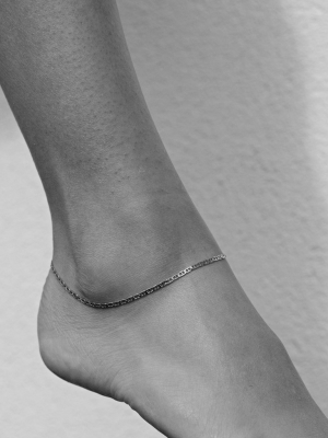 Anchor Chain Anklet | Sterling Silver