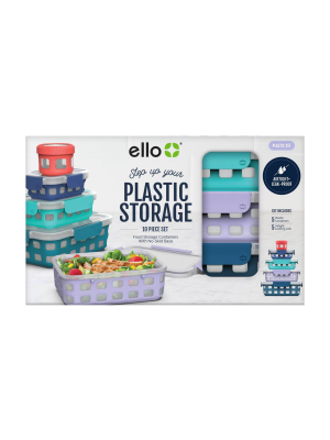 Ello 10pc Plastic Food Storage Set