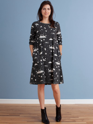 Women's Helsinki Dress - Outerspace Charcoal