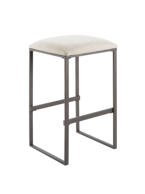 24" Square Base Saddle Stool Brown - Silverwood