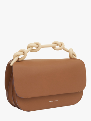 Brown Lea Knot Bag