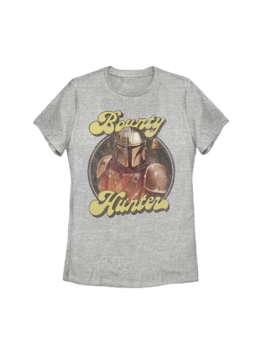 Women's Star Wars The Mandalorian Retro Bounty Hunter T-shirt