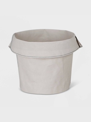 Round Washable Paper Basket Light Gray/white - Project 62™