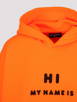 Balenciaga Slogan Printed Hoodie