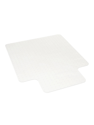 36"x47" Basyx Polycarbonate Chair Mat With Lip For Low Pile Carpet Clear - Hon