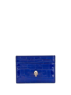 Alexander Mcqueen Skull Embossed Cardholder