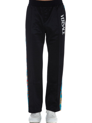 Versace Logo Print Track Pants