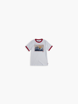 Toddler Boys 2t-4t Graphic Ringer Tee Shirt