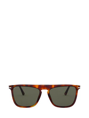 Persol Tortoise Shell Rectangle Frame Sunglasses