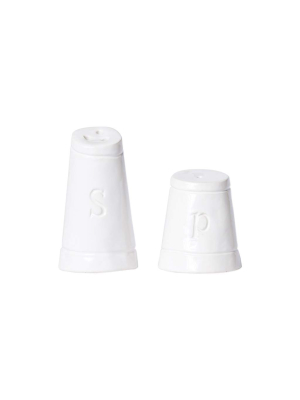 Vietri Viva Fresh Salt And Pepper Shaker - White