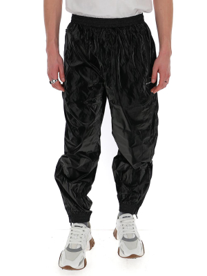 Givenchy Pleated Logo Patch Track Pants