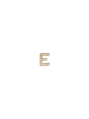 Diamond Letter E Charm