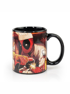 Surreal Entertainment Dead Pool Costume | Dead Pool Atomic Changa Ceramic Coffee Mug | 12 Oz