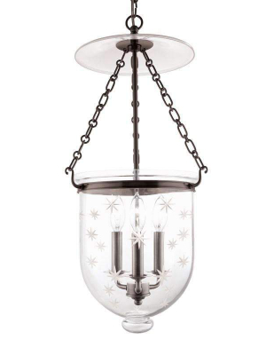 Hampton 3 Light Pendant Old Bronze