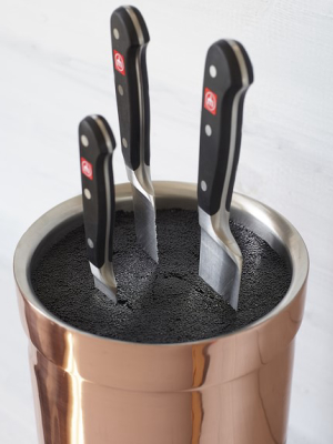 Copper Knife Holder With Kapoosh® Insert