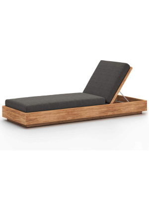 Kinta Outdoor Chaise, Charcoal