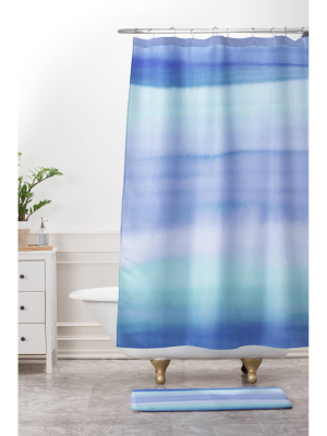 Amy Sia Ombre Blue Shower Curtain Blue - Deny Designs