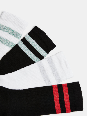 Multi Stripe 4 Pack Socks*