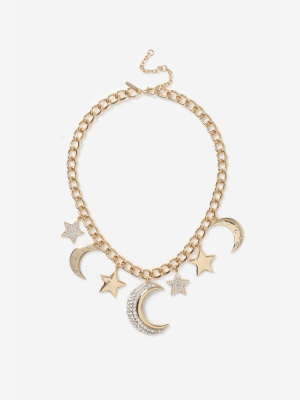 **star & Moon Statement Collar