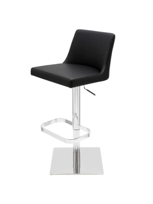 Nuevo Rome Adjustable Stool - Black