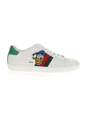 Gucci X Disney Donald Duck Ace Lace-up Sneakers