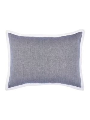 Carol & Frank 20" X 26" Roscoe Indigo Standard Sham