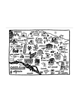 Oakland Map Print