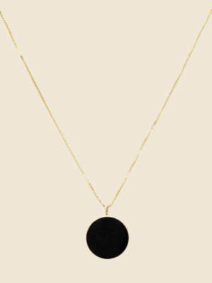 Circ Necklace - Black Jade