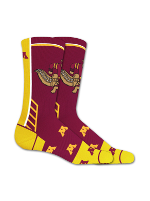 Ncaa Minnesota Golden Gophers Tailgate Crew Socks - L