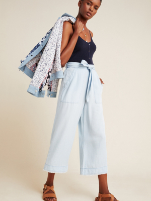 Cloth & Stone Cropped Wide-leg Pants