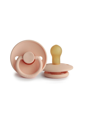 Frigg Natural Rubber Pacifier In Pink Cream