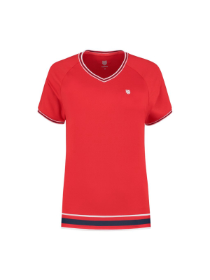 194228-600 | Womens Heritage Sport Tee | Red