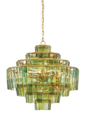 Sommelier Chandelier In Green