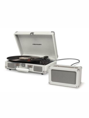 Crosley Cruiser Deluxe Turntable With Bluetooth - White Sand