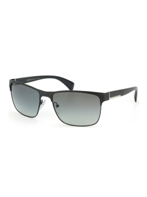 Prada Pr51os Rectangle Unisex Sunglasses