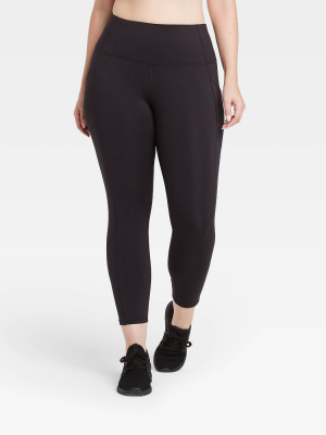 Women's Sculpted High-waisted 7/8 Leggings 24" - All In Motion™