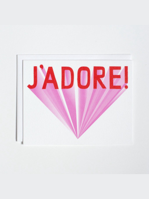 J'adore I Just Love It Notecard