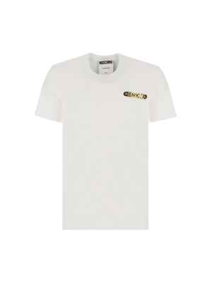 Moschino Logo Plaque Embellished T-shirt