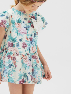 Floral Printed Tiered Dress