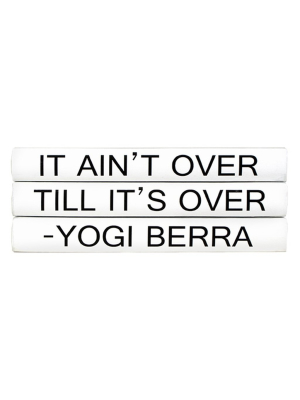Blu Books - Quotations Series: Yogi Berra / "it Ain't Over..."